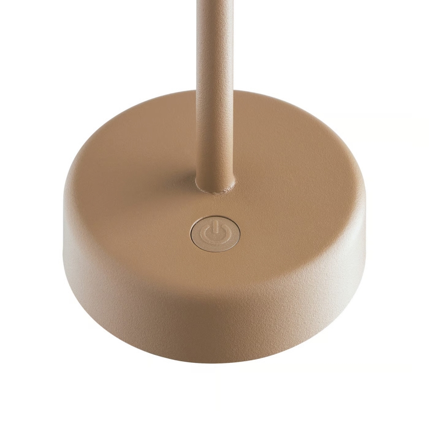 Nordlux - Lámpara de mesa exterior recargable y regulable ELLEN LED/2,8W/3,7V IP44 2200 mAh marrón