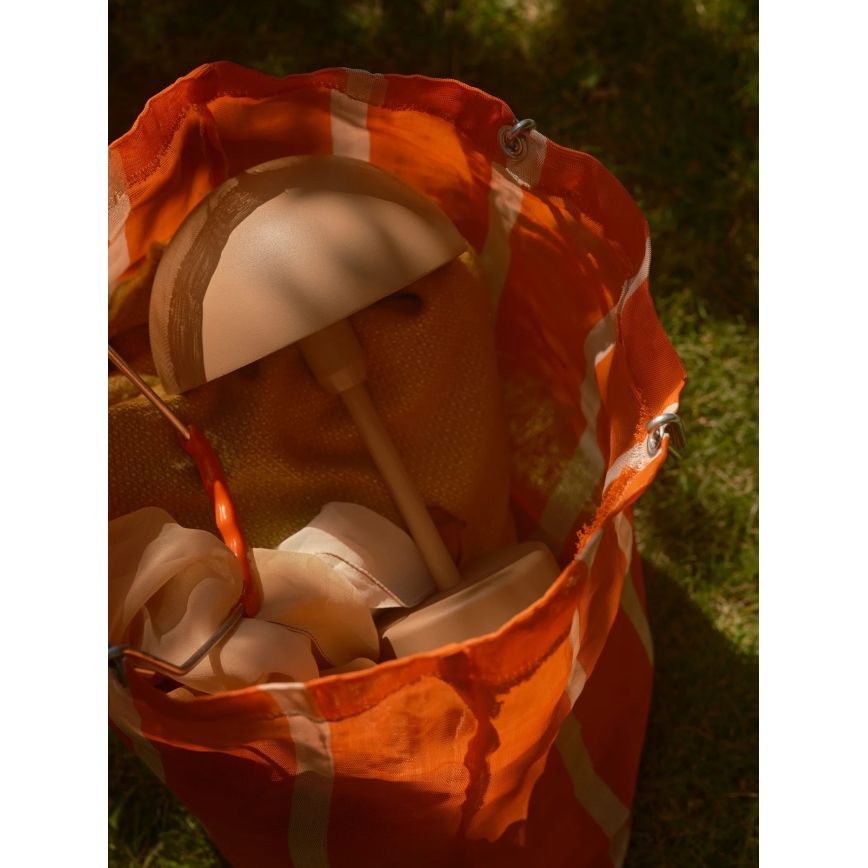 Nordlux - Lámpara de mesa LED recargable y regulable para exterior ELLEN ELLEN LED/2,8W/3,7V 2200 mAh IP44 marrón