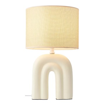 Nordlux - Lámpara de mesa HAZE 1xE27/40W/230V beige