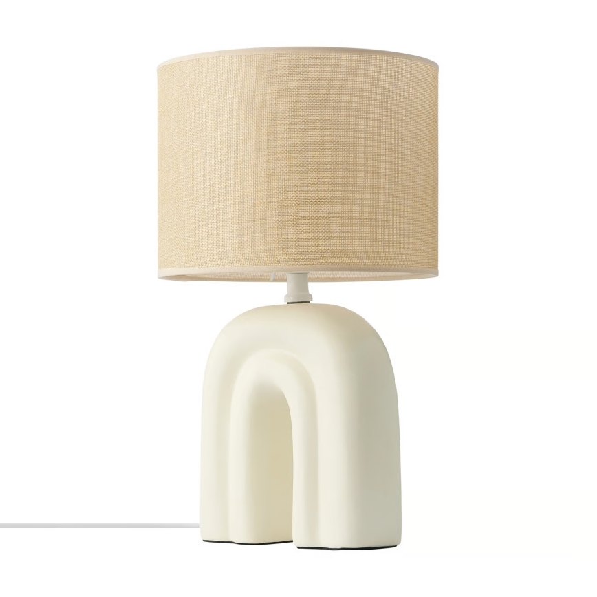 Nordlux - Lámpara de mesa HAZE 1xE27/40W/230V beige