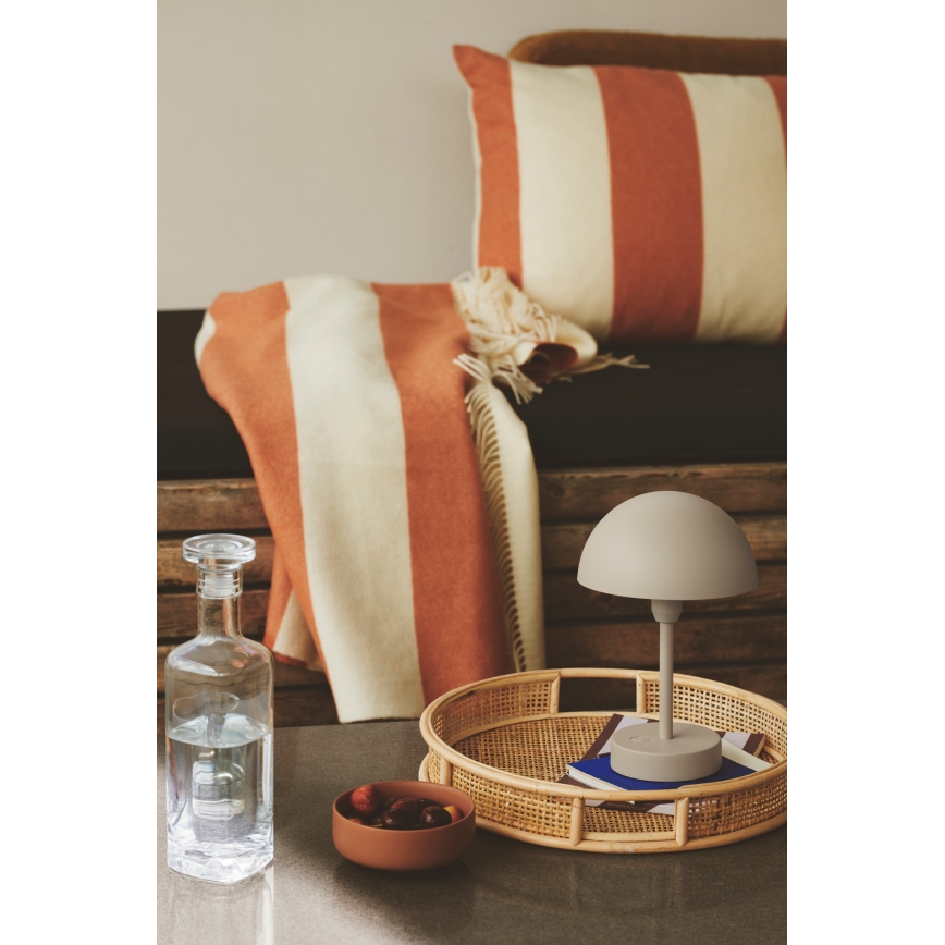 Nordlux - Lámpara de mesa LED regulable y recargable para exterior ELLEN ELLEN LED/2,8W/3,7V 2200 mAh IP44 beige