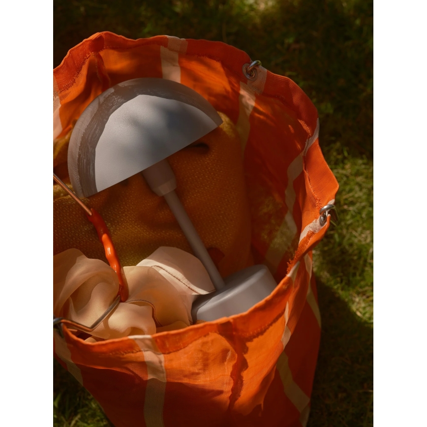 Nordlux - Lámpara de sobremesa exterior LED recargable y regulable ELLEN LED/2,8W/3,7V IP44 2200 mAh gris