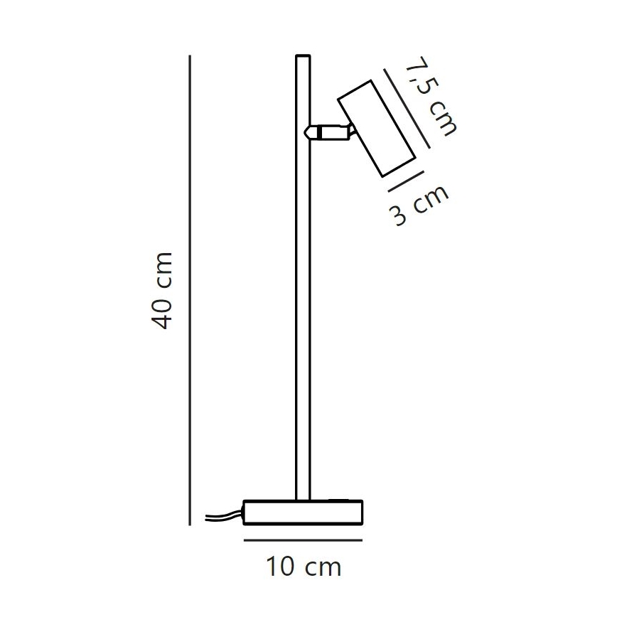 Nordlux - Lámpara de mesa LED regulable OMARI LED/3,2W/230V negro