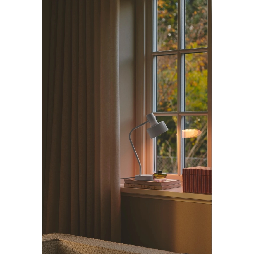 Nordlux - Lámpara de mesa MATIS 1xE27/15W/230V blanca