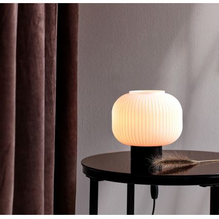 Nordlux - Lámpara de mesa MILFORD 1xE27/40W/230V negra