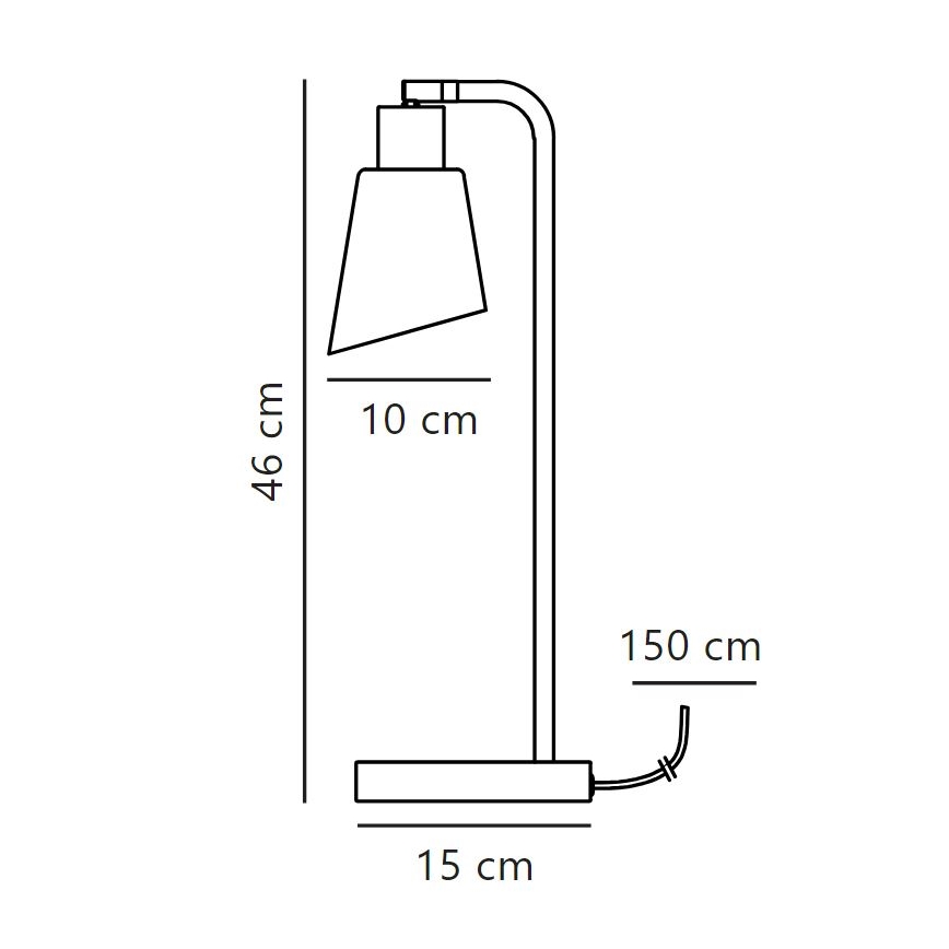 Nordlux - Lámpara de mesa MOLLI 1xE14/25W/230V
