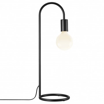 Nordlux - Lámpara de mesa PACO 1xE27/25W/230V negra