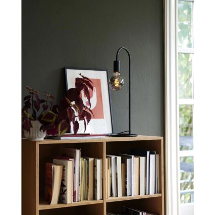 Nordlux - Lámpara de mesa PACO 1xE27/25W/230V negra