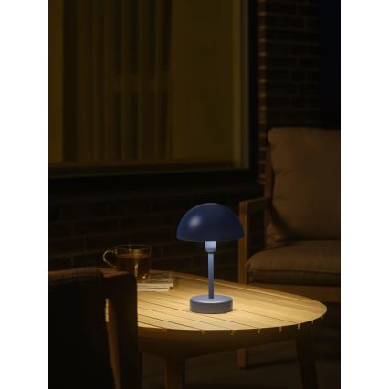 Nordlux - Lámpara de mesa para exterior LED táctil, recargable y regulable ELLEN LED/2,8W/3,7V IP44 azul