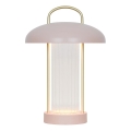 Nordlux - Lámpara de mesa táctil recargable LED regulable MIRANO LED/3W/3,7V rosa