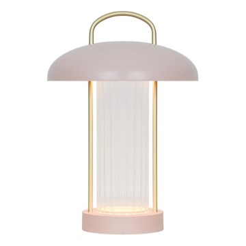 Nordlux - Lámpara de mesa táctil recargable LED regulable MIRANO LED/3W/3,7V rosa