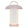 Nordlux - Lámpara de mesa táctil recargable LED regulable MIRANO LED/3W/3,7V rosa