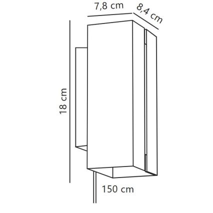 Nordlux - Lámpara de pared LED regulable CURTIZ 2xLED/4,5W/230V blanca