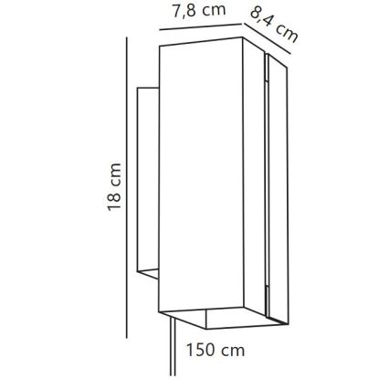 Nordlux - Lámpara de pared LED regulable CURTIZ 2xLED/4,5W/230V negra