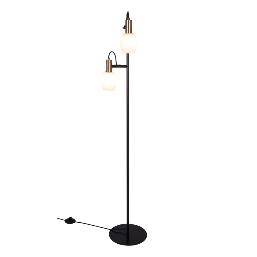 Nordlux - Lámpara de pie ARILD 2xE14/40W/230V negro