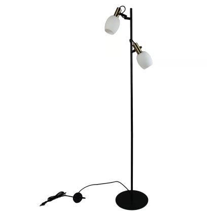 Nordlux - Lámpara de pie ARILD 2xE14/40W/230V negro