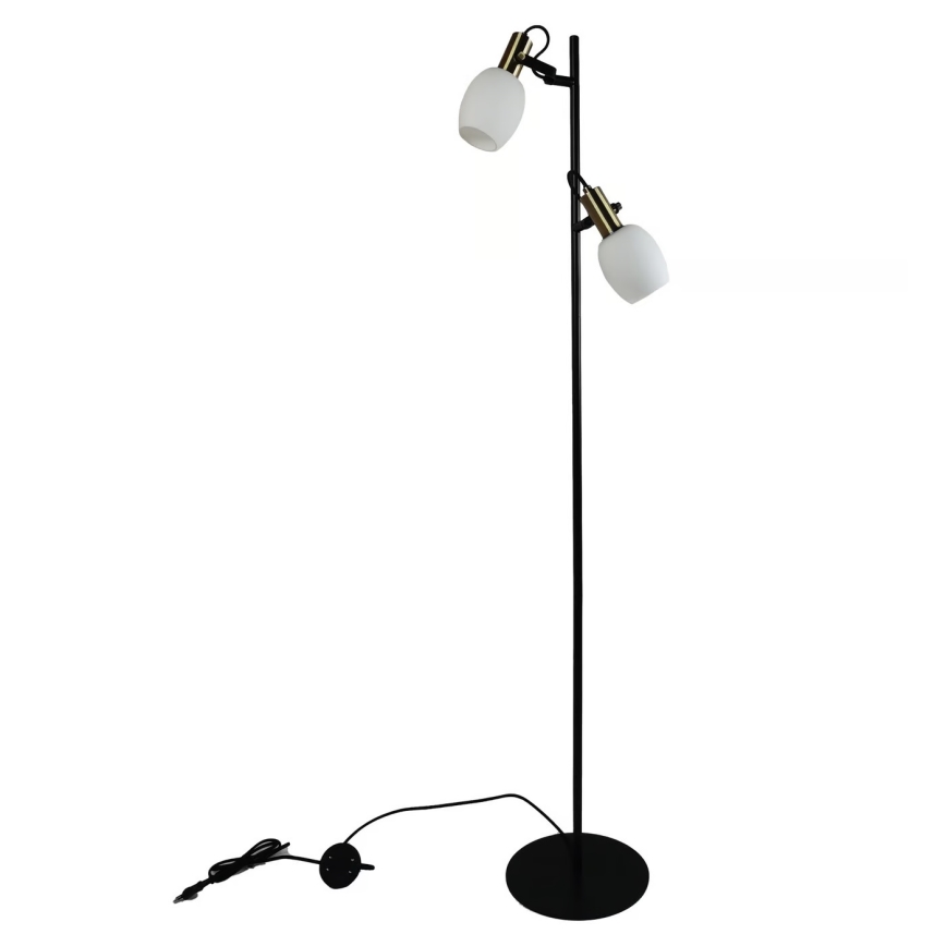 Nordlux - Lámpara de pie ARILD 2xE14/40W/230V negro