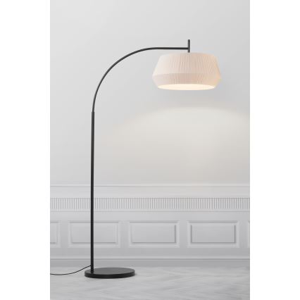 Nordlux - Lámpara de pie DICTE 1xE27/60W/230V negro/beige