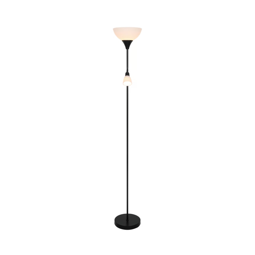 Nordlux - Lámpara de pie LAURIA 1xE27/40W/230V + 1xE14/15W negro
