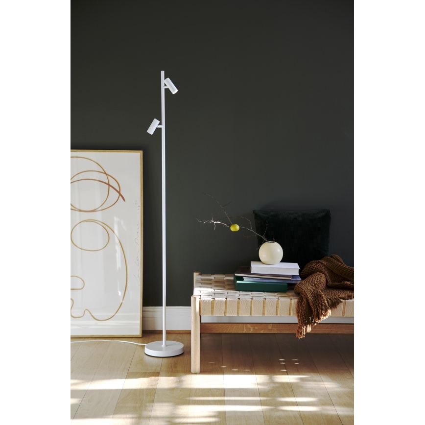Nordlux - Lámpara de pie LED regulable táctil OMARI 2xLED/3,2W/230V blanco