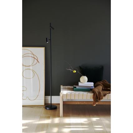Nordlux - Lámpara de pie táctil LED regulable OMARI 2xLED/3,2W/230V negro