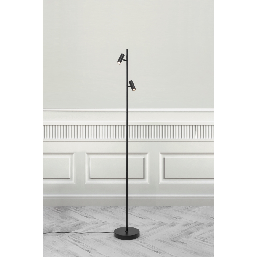 Nordlux - Lámpara de pie táctil LED regulable OMARI 2xLED/3,2W/230V negro