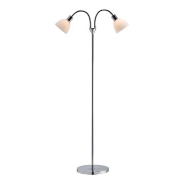 Nordlux - Lámpara de pie RAY 2xE14/25W/230V acabado cromado brillante