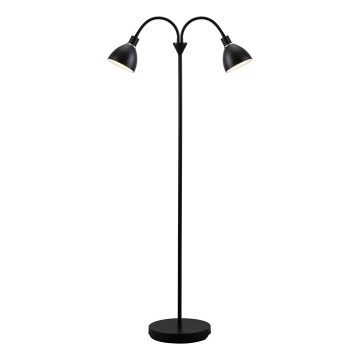 Nordlux - Lámpara de pie RAY 2xE14/25W/230V negra