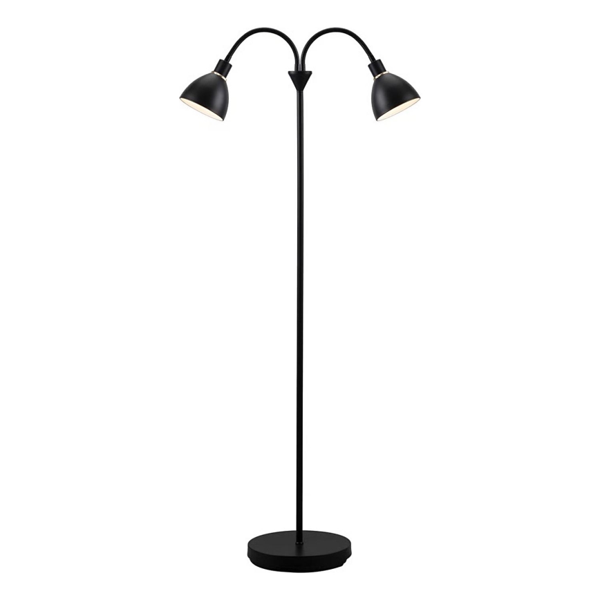 Nordlux - Lámpara de pie RAY 2xE14/25W/230V negra