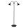 Nordlux - Lámpara de pie RAY 2xE14/25W/230V negra