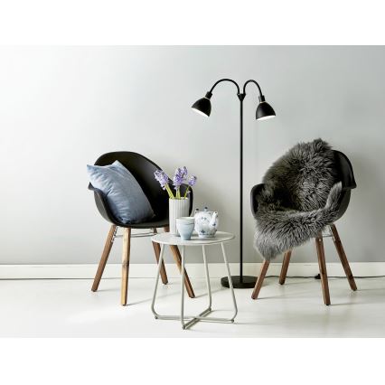 Nordlux - Lámpara de pie RAY 2xE14/25W/230V negra