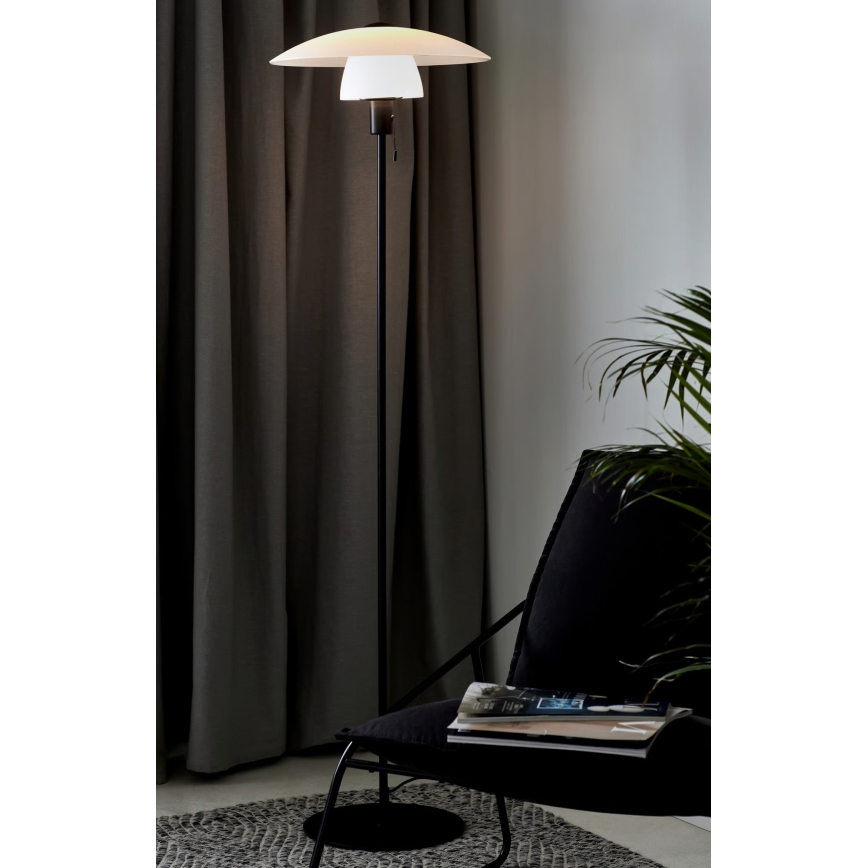 Nordlux - Lámpara de pie VERONA 1xE27/40W/230V negra 150 cm