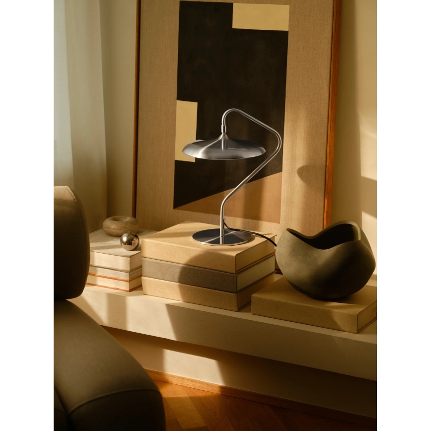 Nordlux - Lámpara de sobremesa LED ARTIST LED/15W/230V acero inoxidable