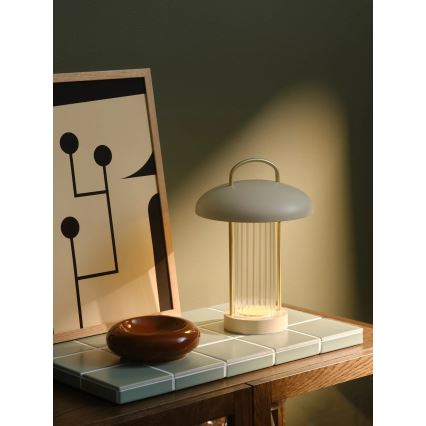Nordlux - Lámpara de mesa táctil recargable LED regulable MIRANO LED/3W/3,7V beige