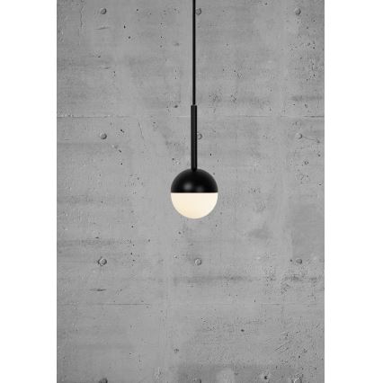 Nordlux - Lámpara de suspensión con cable CONTINA 1xG9/5W/230V negra
