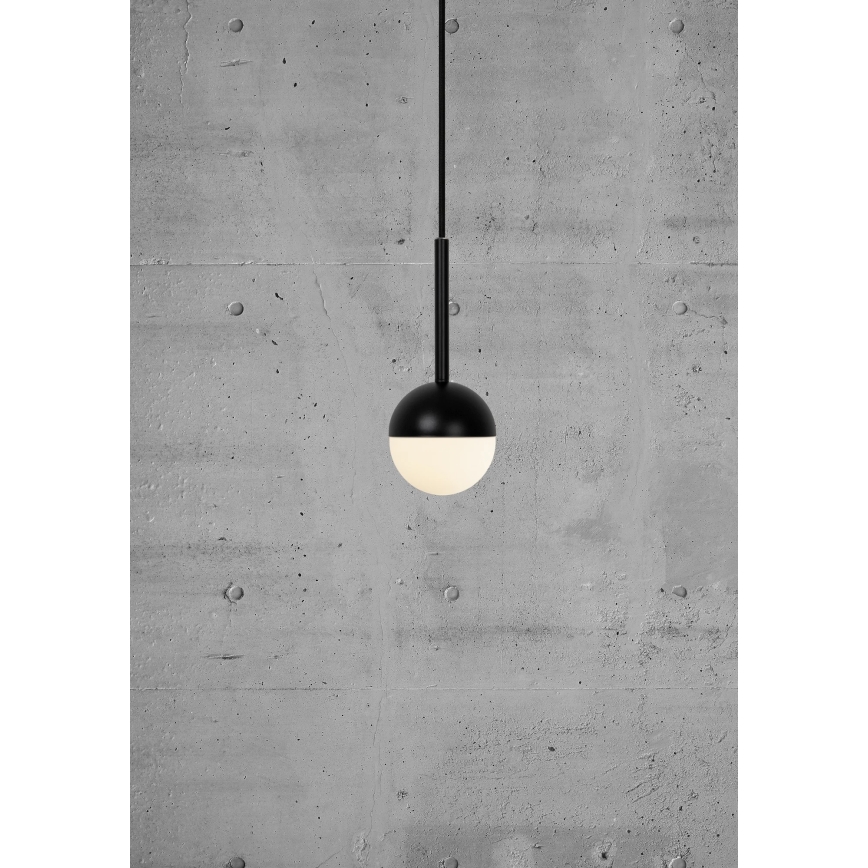 Nordlux - Lámpara de suspensión con cable CONTINA 1xG9/5W/230V negra
