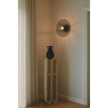 Nordlux - Lámpara de techo BERONI 1xE27/60W/230V Ø 40,3 cm negra