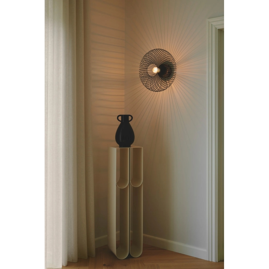 Nordlux - Lámpara de techo BERONI 1xE27/60W/230V Ø 40,3 cm negra