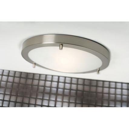 Nordlux - Luminaria de techo para baño ANCONA 2xE27/40W/230V IP43 diámetro 31,5 cm cromo mate