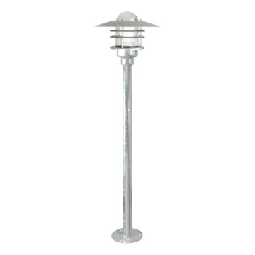 Nordlux - Lámpara exterior AGGER 1xE27/60W/230V IP54 plateada