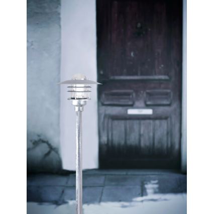Nordlux - Lámpara exterior AGGER 1xE27/60W/230V IP54 plateada