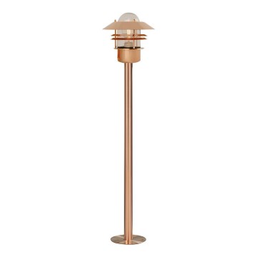 Nordlux - Lámpara exterior BLOKHUS 1xE27/60W/230V IP54, acabado en cobre