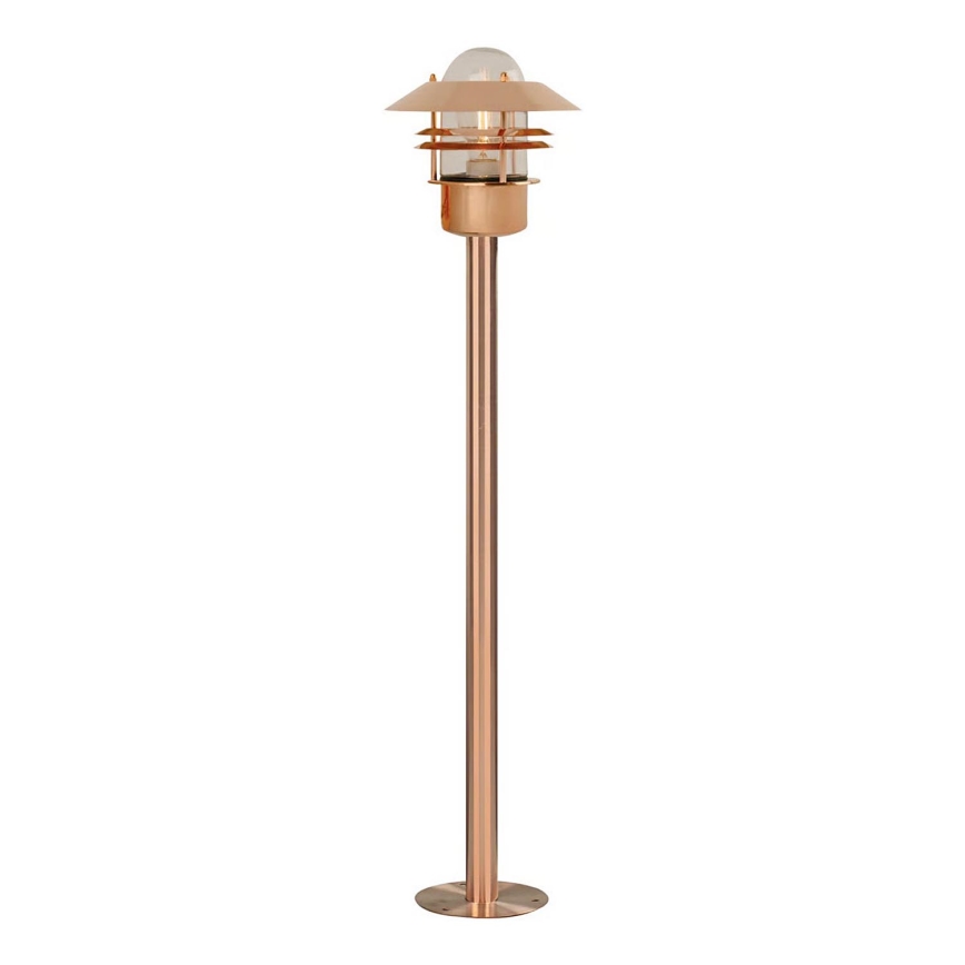 Nordlux - Lámpara exterior BLOKHUS 1xE27/60W/230V IP54, acabado en cobre