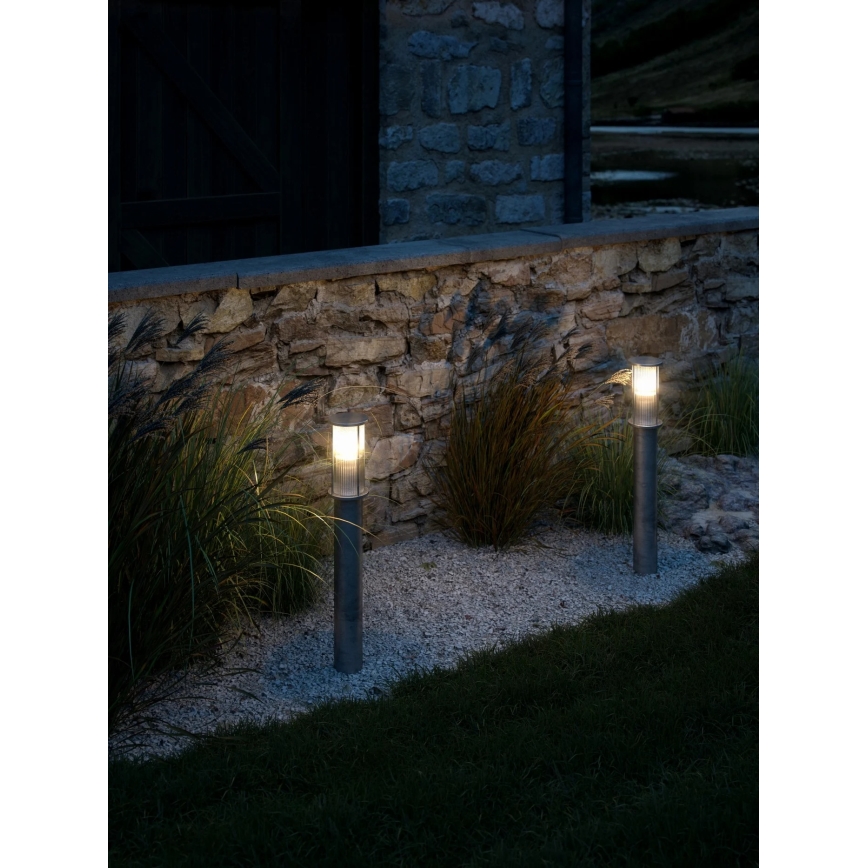 Nordlux - Lámpara exterior LINTON 1xE27/15W/230V IP54 plateada