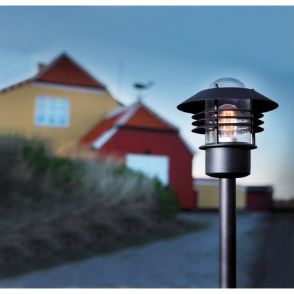 Nordlux - Lámpara exterior VEJERS 1xE27/60W/230V IP54 negra