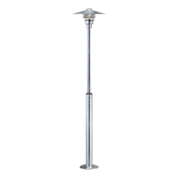 Nordlux - Lámpara exterior VEJERS 1xE27/60W/230V IP54 plateada 130 cm