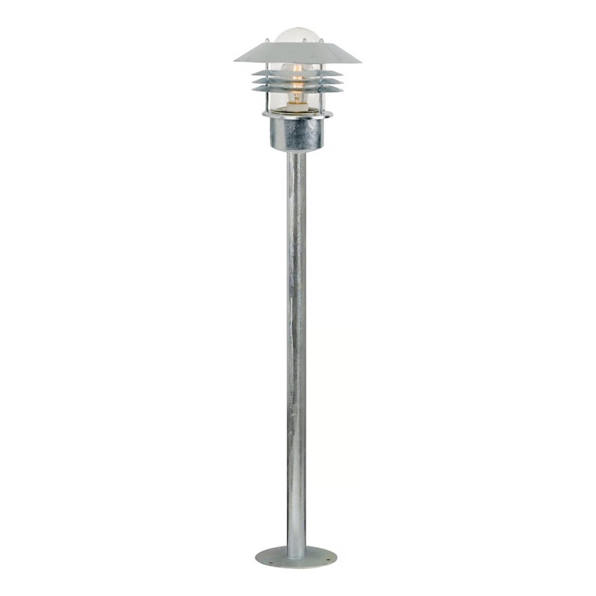 Nordlux - Lámpara exterior VEJERS 1xE27/60W/230V IP54 plateada