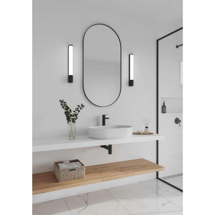 Nordlux - Lámpara LED para debajo del mueble con enchufe MALAIKA LED/6W/230V IP44 negro