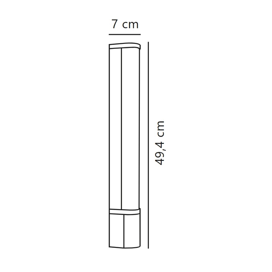 Nordlux - Lámpara LED para debajo del mueble con enchufe MALAIKA LED/6W/230V IP44 negro