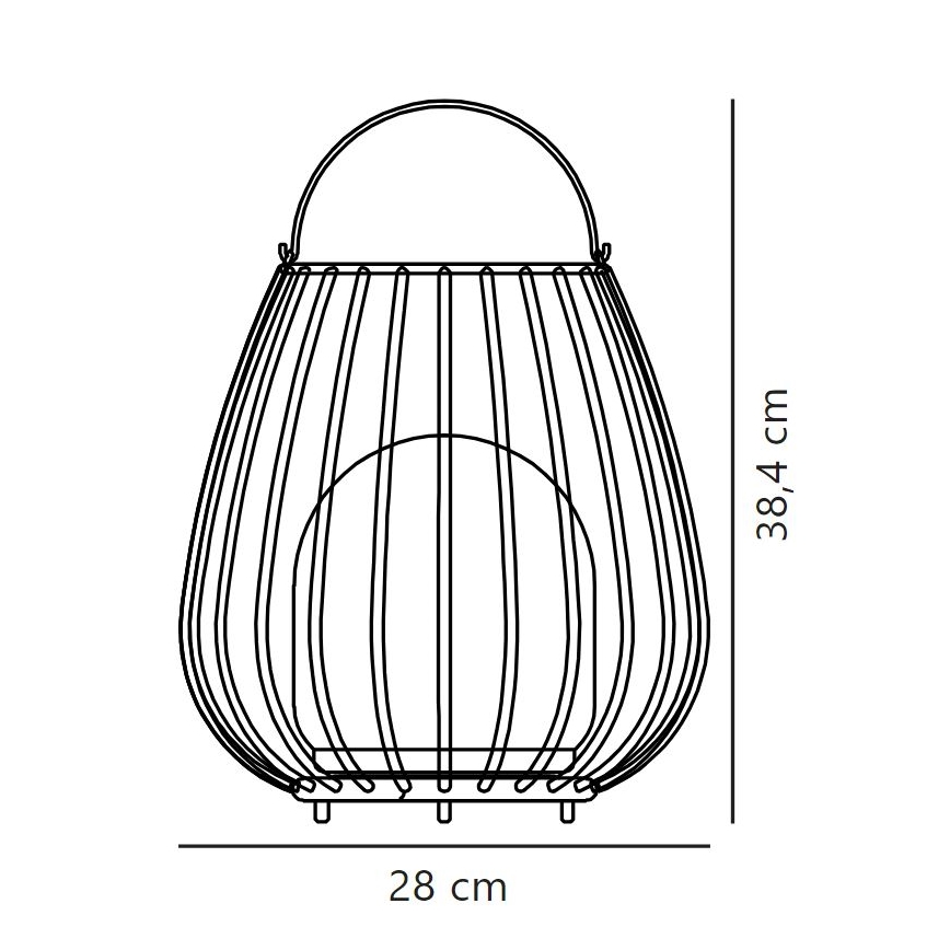 Nordlux - Lámpara LED portátil para exterior regulable JIM TO-GO LED/3W/3,7V IP54 5000 mAh negro